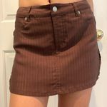 brown mini skirt with shorts Size 4 Photo 0