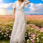 Baltic Born  Custom Marseille Embossed Maxi Cherry Embossed Maxi Dress
S Photo 7