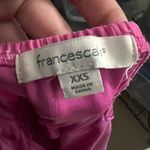 Francesca's Surplice Spaghetti Strap Ruffle Romper Hot Pink Size XXS Photo 3