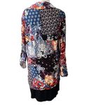 Jaase  Rosella floral collage jacket notched collar side slits 1 button EUC Photo 2