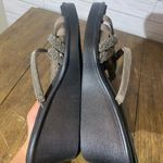 Skechers  Sz 10 Womens Luxe Foam Bling Black Strappy Sandals Shoes Photo 5