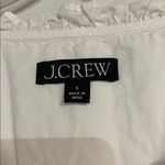 J.Crew  WOMENS PUFF SLEEVE WHITE SHORT SLEEVE COTTON TOP BLOUSE SMALL BP550 Photo 2