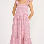 NWT Marea by Liz Joy Sasco in Lavender Thistle Smocked Cotton Maxi Dress XS Photo 0