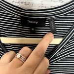 Theory  Short Sleeve T Shirt Dress Navy & White Stripes Med Photo 1