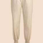 Trina Turk ππ Channel Islands Pant Oyster White Light Beige Neutral Small S NWT Photo 0
