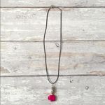 Urban Outfitters Pink Stone Elephant Necklace Handmade Indian Jewelry India NEW Photo 1