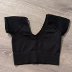 Aerie  Offline Black Seamless Crop Top Size XS Photo 2