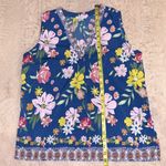 Carolina belle Floral print sleeveless multi-colored blouse in size M • Photo 3