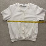 Alfred Dunner Cream  Button-Up Women's Top Photo 3