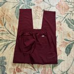 FIGS  Yola Skinny Pant In Burgundy Photo 5