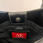Anne Klein Y2K BLACK FAUX CROCODILE PRINT BELT BUCKLE SHOULDER BAG Photo 7