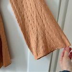 Le lis  Collection Orange Textured Long Sleeve Button Cutout Romper Small NWT Photo 6