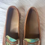 G.H. Bass & Co. Weejuns Tropic Floral Suede Leather Loafers Size 11 Brown Photo 6