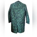 COS  Women's Green Tailored Jacquard Coat Sz 2 Photo 2