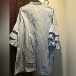 ZARA  Blue and White Striped Women’s Shirt Dress. Size L Photo 2