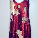 Free People  Seeing Double Red Sequin Dress Size S Photo 2