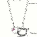 Silver Pendant Necklace Kids Womans Girls Jewelry Photo 2