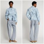 💕MUNTHE💕 Sahnely Quilted Jacket Light Blue Abstract Botanical Print 38 EU NWT Size undefined Photo 1