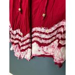 California Woman Free Size Red Pink Paisley Flowy Boho Beach Swimsuit Coverup Size M Photo 6