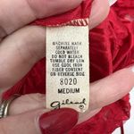 One Piece Vintage 70s 80s Teddy  Red Lace Satin Romper Lingerie High Cut Booty M Photo 7