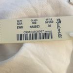 Madewell NWT  Eyelet Garden Dress White Cotton Ruffle Shoulder V-Neck Size Medium Photo 10