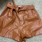 Olivaceous Leather shorts  Photo 0