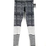 Onzie FLOW Black & White Striped Leggings Size XS Photo 2