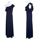 Lulus  Forever Ruffle One Shoulder Trumpet Dress Navy XL Sexy Cruise Date Night‎ Photo 1