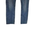 Dear John  Straight Leg Medium Wash Mid-Rise Denim Jeans With Raw Hems Photo 1