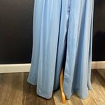 Azazie  Light Blue Satin Dress Photo 8