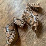 Lulus Snakeskin lulu 90s chunky heels Photo 1
