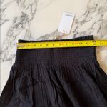 Quince NWT 100% Organic Cotton Gauze Smocked Maxi Skirt, XS, Black Photo 7