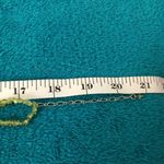 Stone Double Strand Floral Statement Necklace Flower Green Gunmetal Bright Heavy Photo 5