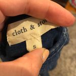 Cloth & Stone Open Back Blue Top Photo 3