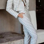 We Wore What Danielle Bernstein Plaid Cropped Blazer, Shorts AND Pants Set  •‎ NWT Photo 0