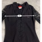 100% Silk Black Valentino Night Lace Dress Women’s 6 Photo 7