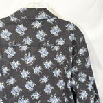 DG2 Diane Gilman Large Denim Jacket Ditsy Floral Jean Jacket Blue Black 1279 Photo 5