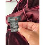 Teeze Me Y2K Womens Velvet Deep V-Neck Slit Long Maxi Dress Red Size 1/2 Vampire Photo 4