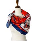 VINTAGE Silk Spiritual Gospel Song Scarf Red Photo 6