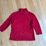 Vintage Rare Y2K Red Turtleneck with rhinestone zipper Size undefined Photo 3
