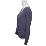 Universal Standard Lightweight Cardigan Women’s Size 0 Navy Pima Cotton V-Neck Photo 4