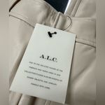 ALC Frank A.L.C. Vegan Leather Wide Leg Pants Size 6 Cream Photo 3