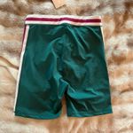 Anthropologie NWT WILO the Label Rib Bike Shorts Green/Pink in MEDIUM ( Brand) Photo 3