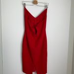 Black Halo Harley Red Plunging Sheath Dress Photo 9