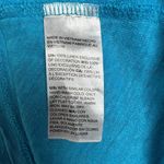 Chico's 3 Top Womens XL Blue Linen Flutter Short Sleeve Fringe Solid Pullover Photo 7