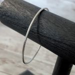 Vintage Bracelet/Bangle Thin Silver Tone Cable Like Design Photo 5