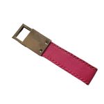 CAbi Logo Silver Pink Keyring Fob Charm Zipper Pull Keychain Vintage EUC 3" Photo 1