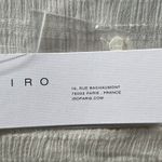 IRO Paris Malinak Shirt XS Ecru White Textured Sheer Top Blouse Quiet Luxury NEW Photo 12