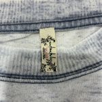 Free People  Intimately Burnout Tee T Shirt Top Blue White‎ Womens Size S Photo 3