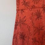 Toad & Co Rosemarie Organic Cotton A-Line Empire Waist Dress Orange Floral Photo 3